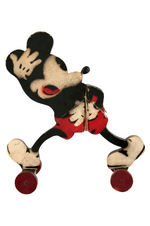 MICKEY MOUSE WOBBLER PULL TOY.