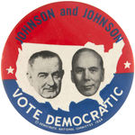 "JOHNSON AND JOHNSON" 1964 3.5" JUGATE BUTTON.