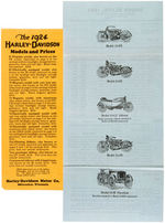 HARLEY-DAVIDSON MOTORCYCLES 1924-1925 BROCHURE LOT.