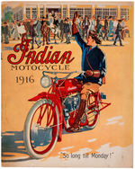 "INDIAN MOTOCYCLE 1916" BROCHURE.