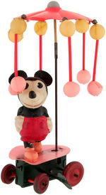 MICKEY MOUSE WITH UMBRELLA CELLULOID WIND-UP.