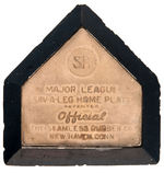 "SEAMLESS RUBBER CO." BASEBALL HOME PLATE SALESMAN'S SAMPLE.