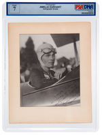 AMELIA EARHART SIGNED PSA ENCAPSULATED PHOTO.