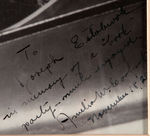 AMELIA EARHART SIGNED PSA ENCAPSULATED PHOTO.