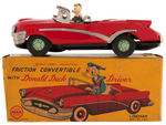 "DONALD DUCK IN HIS CONVERTIBLE" BOXED LINE MAR CAR.