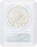 $1 PEACE 1927-S SILVER DOLLAR PCGS MS63.