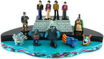 "THE BEATLES - YELLOW SUBMARINE" GARTLAN LIMITED EDITION FIGURINES SET W/PROMOTIONAL DISPLAY BASE.