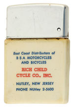 CIGARETTE LIGHTER PROMOTING "BSA" MOTORCYCLES.