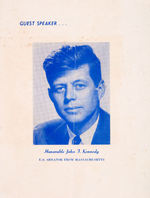 JFK 1953 PROGRAM BALTIMORE JACKSON DAY DINNER.