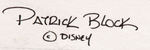 DISNEY COMIC BOOK ARTIST PATRICK BLOCK CHRISTMAS THEME ORIGINAL PAINTING.