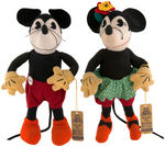 "MICKEY & MINNIE MOUSE" RARE NEEDLEART DOLL PAIR.