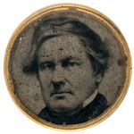 PROBABLE FIRST EVER PHOTOGRAPHIC CAMPAIGN BUTTON FROM 1856 SHOWING MILLARD FILLMORE.