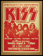 "KISS" CONCERT POSTER.