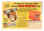 TERRY AND THE PIRATES GOLD ORE DETECTOR RING PLUS COLORFUL AD.