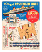 “KELLOGG’S PASSENGER LINER BREMEN” PREMIUM PUNCH-OUT.