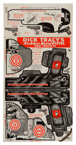 "DICK TRACY RUBBER BAND PISTOL AND TARGETS" PUNCHOUT PREMIUM.