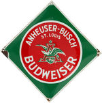 "ANHEUSER-BUSCH - BUDWEISER" PORCELAIN BEER SIGN.