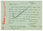 ROBERT RIPLEY "RIPLEY - BELIEVE IT OR NOT" HAND-WRITTEN & SIGNED NOTE.