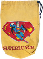 SUPERMAN CHILD'S RAINCOAT & "SUPERLUNCH" BAG.