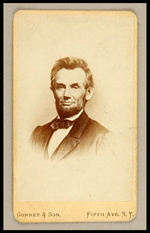 LINCOLN CARTE DE VISITE BY GURNEY & SON.