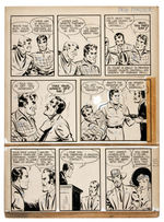 KEN BATTLEFIELD BUCK JONES ORIGINAL ART PAIR FOR TWO DIFFERENT ISSUES OF “MASTER COMICS”.