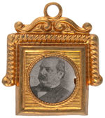 CLEVELAND CARDBOARD REAL PHOTO IN EMBOSSED BRASS SHELL FOB FRAME.