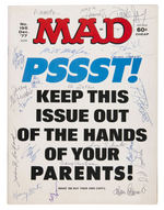 “MAD MAGAZINE WITH 21 MAGAZINE STAFF SIGNATURES.