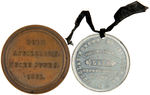 DOUGLAS PAIR OF RARE 1861 MEMORIAL MEDALS.