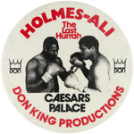 "HOLMES-ALI THE LAST HURRAH" PAIR OF 1980 FIGHT BUTTONS.