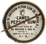 "RHINES, P. CINCINNATI" BUTTON FROM CAMEO PEPSIN GUM SET.