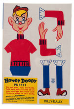 “NABISCO RICE FLAKES YOUR HOWDY DOODY CEREAL” BOX WITH DILLY DALLY CUT-OUT.