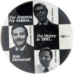 JIMMY CARTER GROUP OF FIVE COATTAIL BUTTONS.