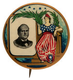 RARE DESIGN OF MISS LIBERTY AND BRYAN FROM 1908.