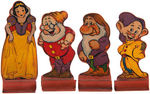 SNOW WHITE AND THE SEVEN DWARFS RARE SEIBERLING FIGURE SET.