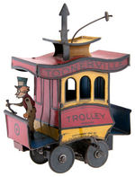 "TOONERVILLE TROLLEY" WIND-UP TOY.