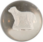 SULFIDE MARBLE WITH DOG.