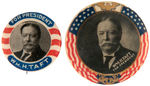 TAFT PAIR OF GRAPHIC SINGLE PICTURE BUTTONS.