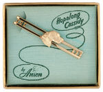 "HOPALONG CASSIDY" FIGURAL TIE CLIP IN BOX.