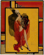 "CARMEN" CONDOMS STORE ADVERTISING SIGN WITH ROLF ARMSTRONG PIN-UP ART.