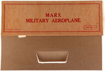 "MARX MILITARY AEROPLANE - FLYING FORTRESS" BOXED WIND-UP WARPLANE.