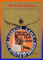 "NEW YORK WORLD'S FAIR 1940 BOY SCOUTS OF AMERICA SERVICE CAMP" UNIFORM.