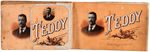 "TEDDY" ROOSEVELT CIGAR LABELS IN PRINTERS PROGRESSIVE PROOF FOLDERS (THREE) 1908.