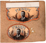 "TEDDY" ROOSEVELT CIGAR LABELS IN PRINTERS PROGRESSIVE PROOF FOLDERS (THREE) 1908.