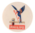 EUROPEAN-MADE MIRROR PROMOTES "PHILIPS" ELECTRONICS FIRM.