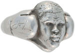 JOE LOUIS PORTRAIT, BOXING GLOVES AND SIGNATURE RARELY SEEN RING.