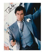 TIMOTHY DALTON SIGNED JAMES BOND PHOTO.