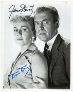 JAMES STEWART & DORIS DAY SIGNED "THE MAN WHO KNEW TOO MUCH" SIGNED PHOTO.