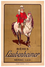 "LAUBENHEIMER" FRENCH BEER POSTER.