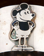 MICKEY MOUSE ENGLISH CHILDREN'S SILVERPLATE BOXED SET.