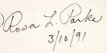 CIVIL RIGHTS ICON ROSA PARKS SIGNED FIRST DAY COVER.